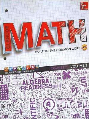 Book cover of Glencoe Math: Common Core Course 3, Volume 2