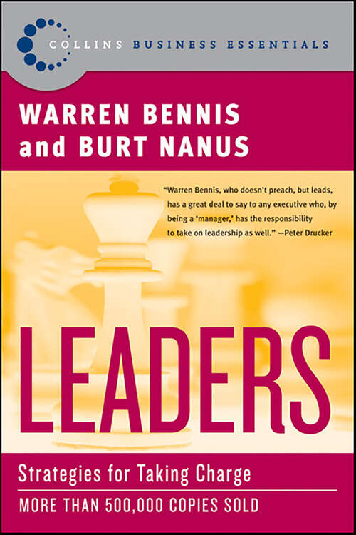 Book cover of Leaders: The Strategies for Taking Charge (Collins Business Essentials)