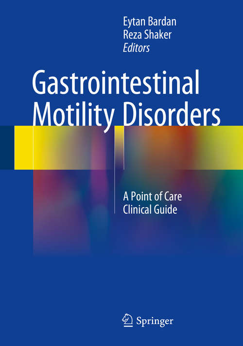 Book cover of Gastrointestinal Motility Disorders