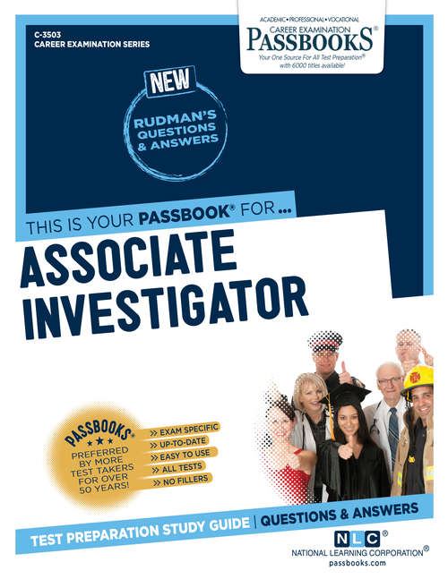 Book cover of Associate Investigator: Passbooks Study Guide (Career Examination Series)