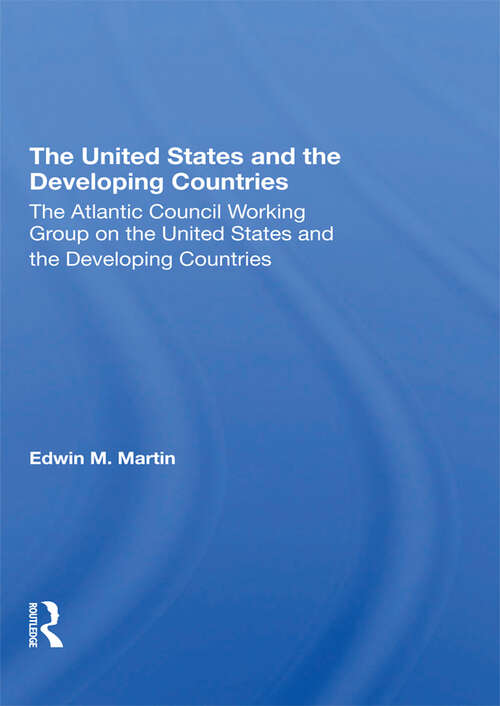 Book cover of The United States and the Developing Countries