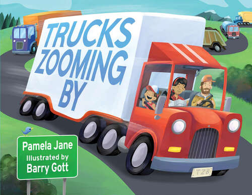 Book cover of Trucks Zooming By