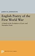 Book cover of English Poetry Of The First World War