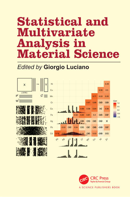 Book cover of Statistical and Multivariate Analysis in Material Science