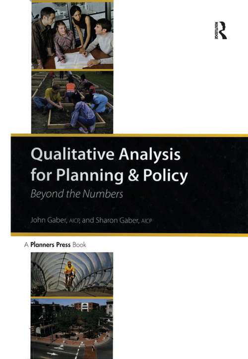 Book cover of Qualitative Analysis for Planning & Policy: Beyond the Numbers (2)