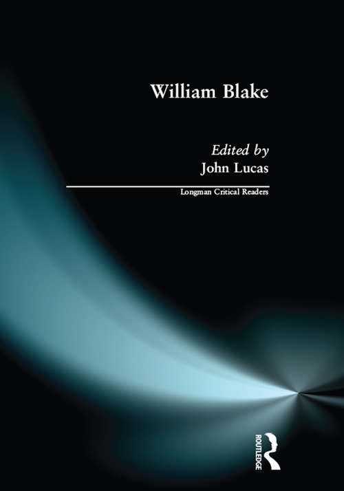 Book cover of William Blake (Longman Critical Readers)