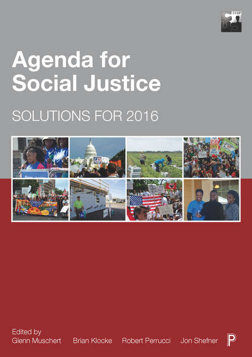 Book cover of Agenda for Social Justice: Solutions for 2016 (SSSP Agendas for Social Justice)