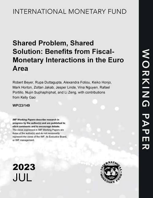 Book cover of Shared Problem, Shared Solution: Benefits from Fiscal-Monetary Interactions in the Euro Area