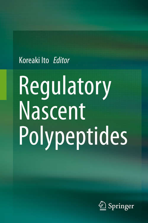 Book cover of Regulatory Nascent Polypeptides