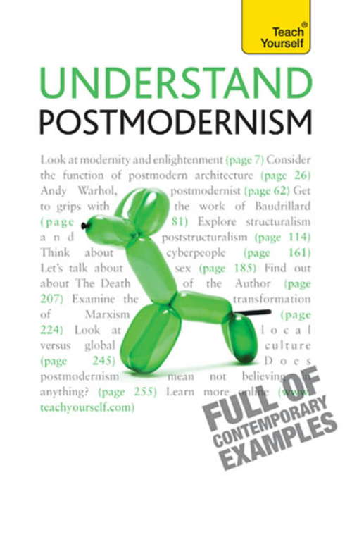 Book cover of Understand Postmodernism: Teach Yourself (TY Philosophy)