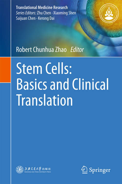Book cover of Stem Cells: Basics and Clinical Translation