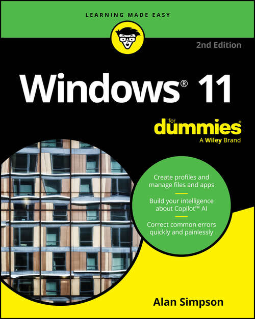 Book cover of Windows 11 For Dummies, 2nd Edition