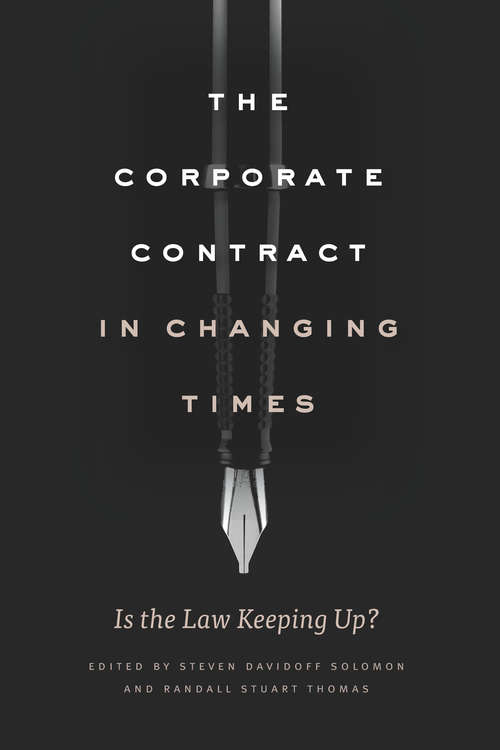 Book cover of The Corporate Contract in Changing Times: Is the Law Keeping Up?