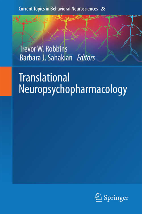 Book cover of Translational Neuropsychopharmacology