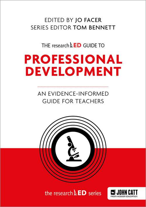 Book cover of The researchED Guide to Professional Development: An evidence-informed guide for teachers