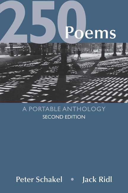 Book cover of 250 Poems: A Portable Anthology (2nd edition)