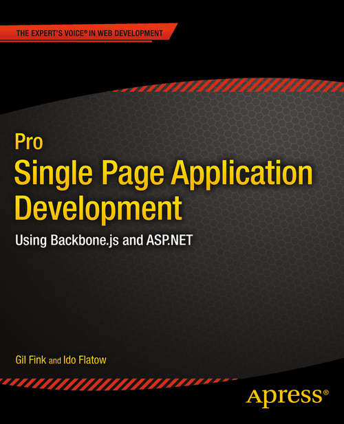 Book cover of Pro Single Page Application Development