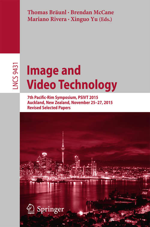 Book cover of Image and Video Technology