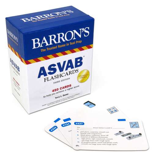 Book cover of ASVAB Flashcards (Third Edition) (Barron's Test Prep)