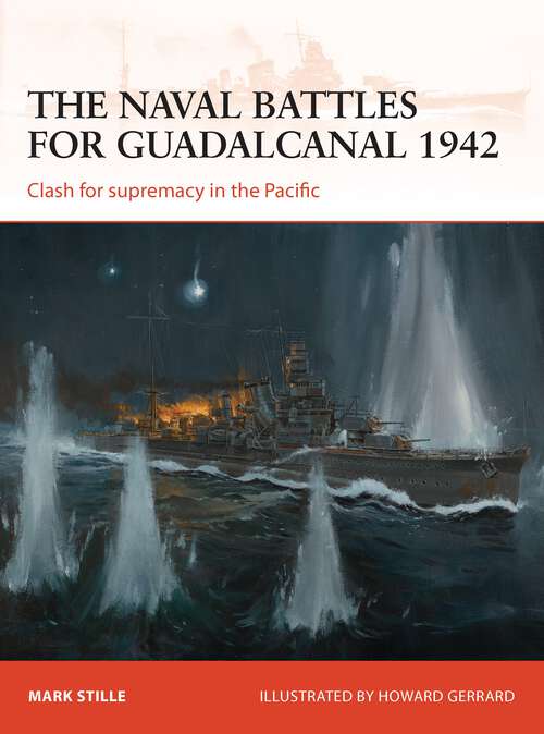 Book cover of The naval battles for Guadalcanal 1942