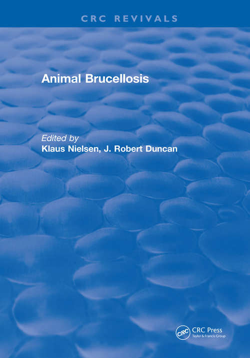 Book cover of Animal Brucellosis