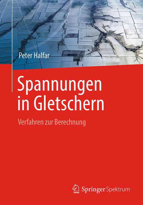 Book cover of Spannungen in Gletschern
