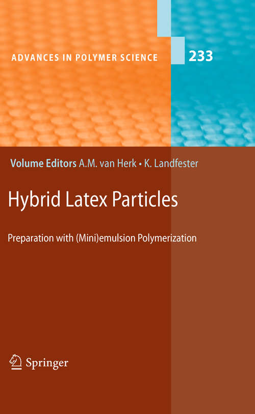 Book cover of Hybrid Latex Particles