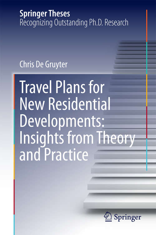 Book cover of Travel Plans for New Residential Developments: Insights from Theory and Practice