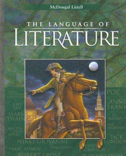 Book cover of The Language of Literature (Grade #8)