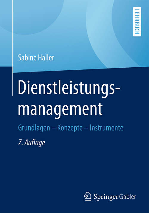 Book cover of Dienstleistungsmanagement