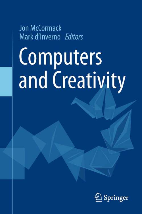 Book cover of Computers and Creativity