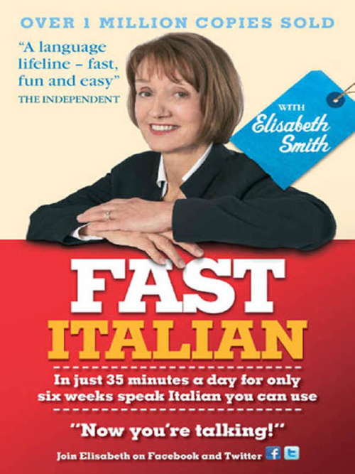 Book cover of Fast Italian with Elisabeth Smith (Coursebook)