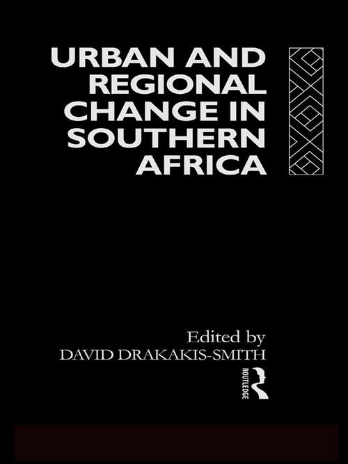 Book cover of Urban and Regional Change in Southern Africa