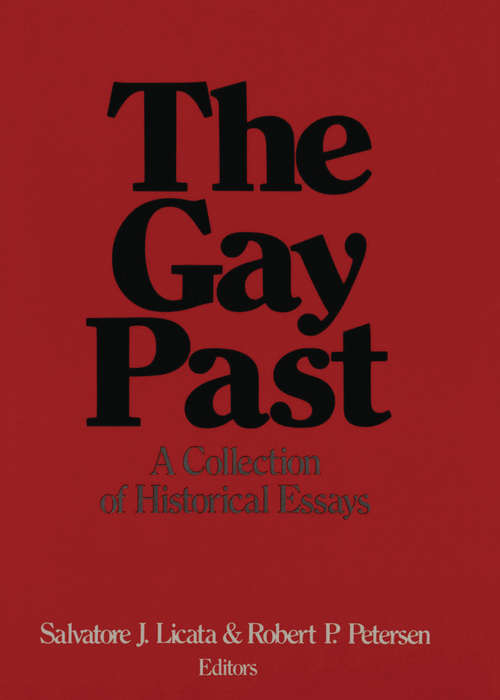 Book cover of The Gay Past: A Collection of Historical Essays
