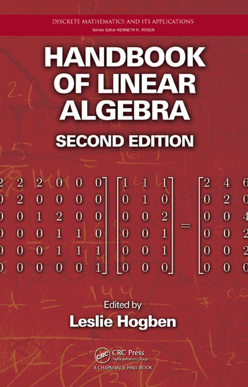 Book cover of Handbook of Linear Algebra (2) (Discrete Mathematics And Its Applications Ser. #81)