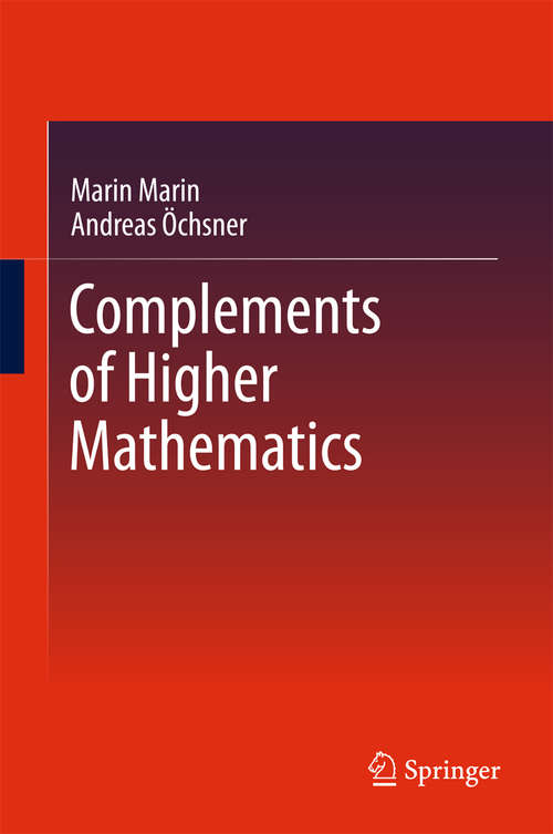 Book cover of Complements of Higher Mathematics