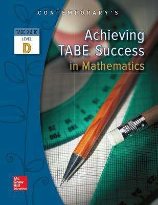 Book cover of Achieving TABE Success In Mathematics Level D