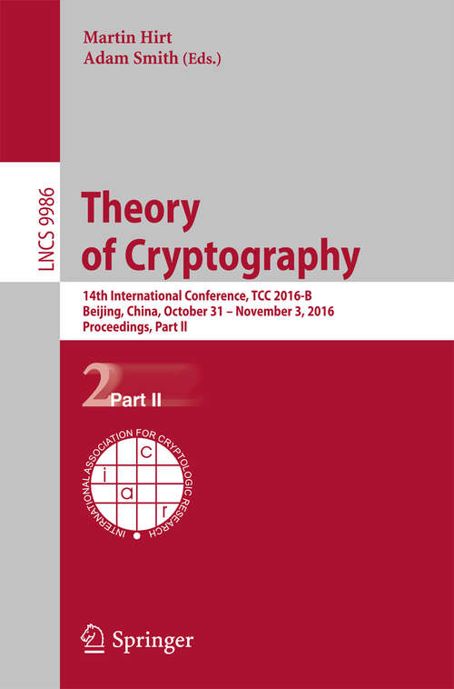 Book cover of Theory of Cryptography