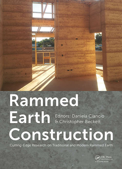 Book cover of Rammed Earth Construction: Cutting-Edge Research on Traditional and Modern Rammed Earth