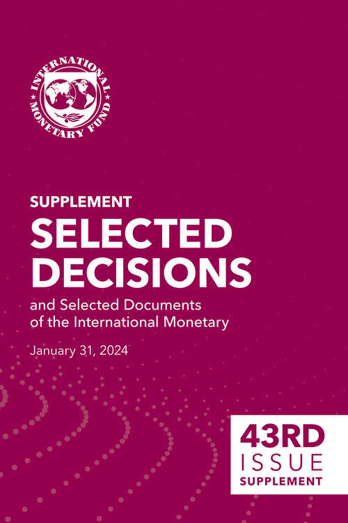 Book cover of Selected Decisions: Forty-third Issue Supplement (Selected Decisions Ser.)