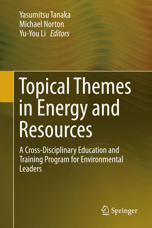 Book cover of Topical Themes in Energy and Resources