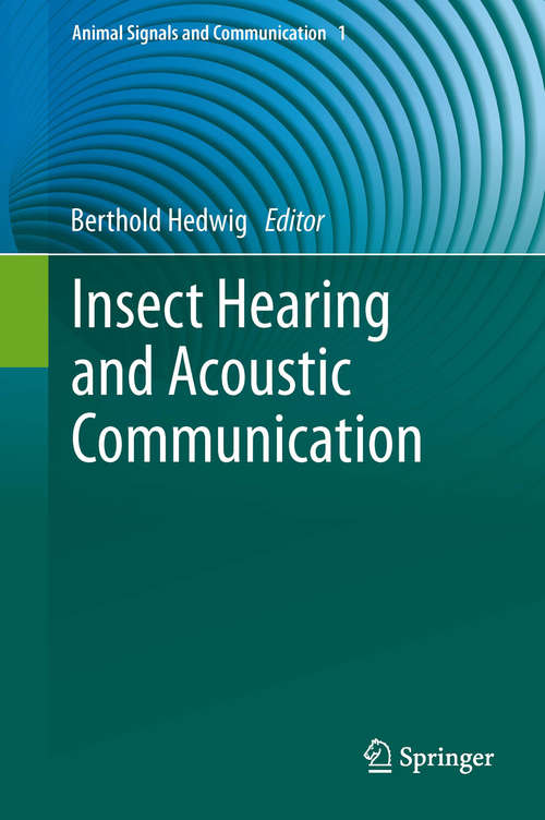 Book cover of Insect Hearing and Acoustic Communication