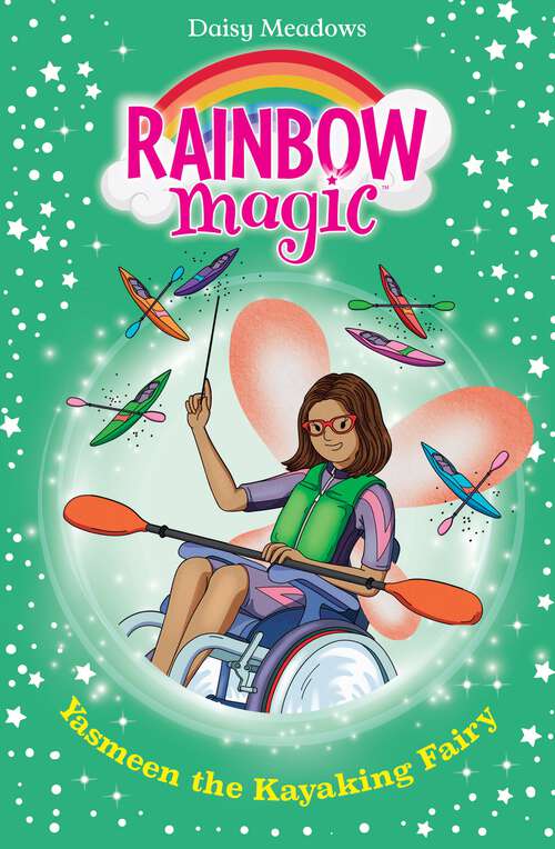 Book cover of Yasmeen the Kayaking Fairy: The Water Sports Fairies Book 3 (Rainbow Magic #3)