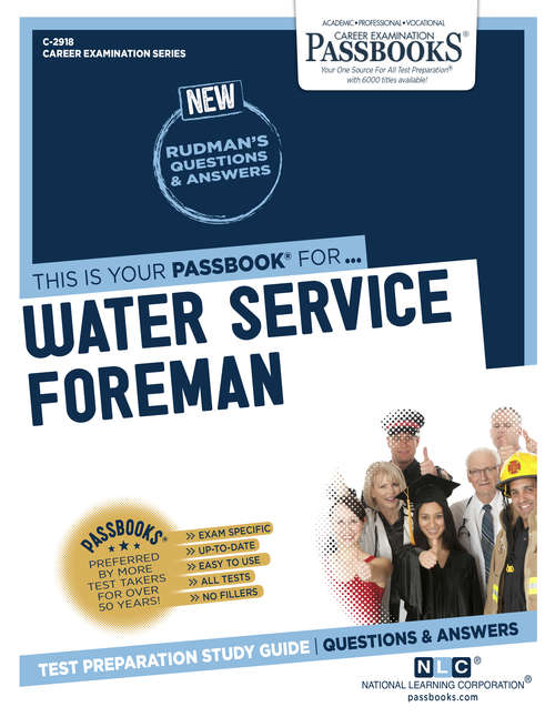 Book cover of Water Service Foreman: Passbooks Study Guide (Career Examination Series: C-2924)