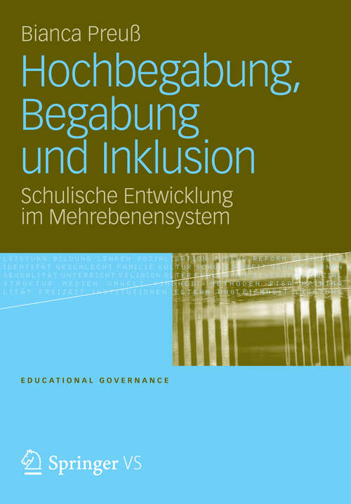 Book cover of Hochbegabung, Begabung und Inklusion