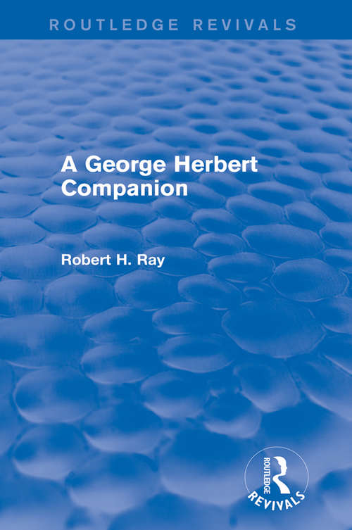 Book cover of A George Herbert Companion (Routledge Revivals)