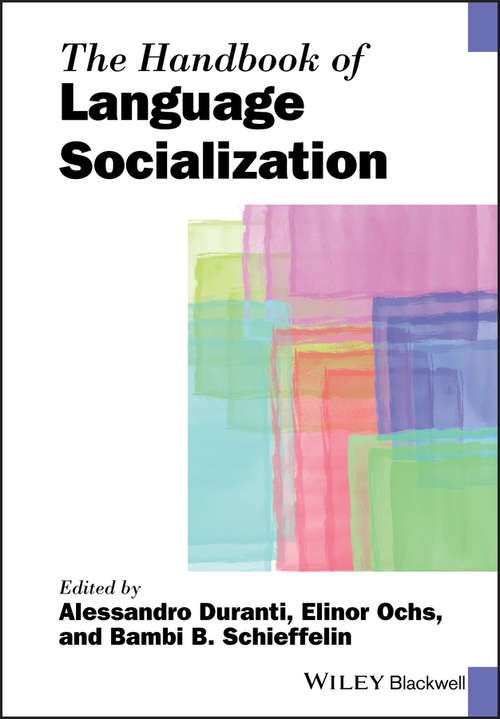 Book cover of The Handbook of Language Socialization