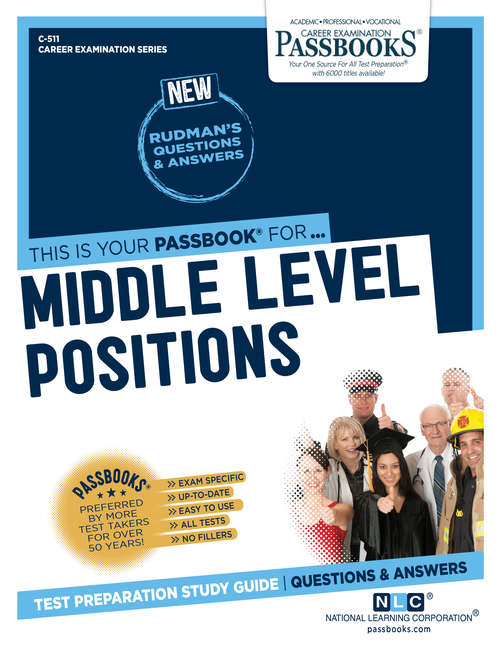 Book cover of Middle Level Positions: Passbooks Study Guide (Career Examination Series)