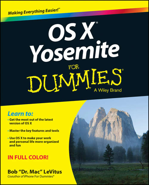 Book cover of OS X Yosemite For Dummies