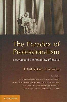 Book cover of The Paradox of Professionalism